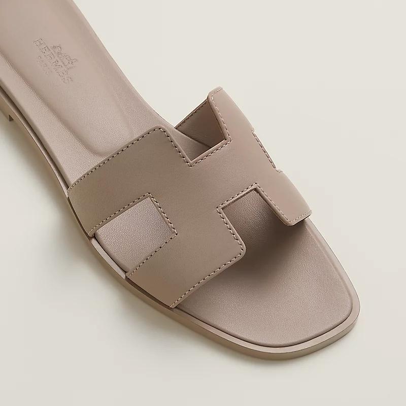 Giày Hermes Oran Sandal Nữ Be